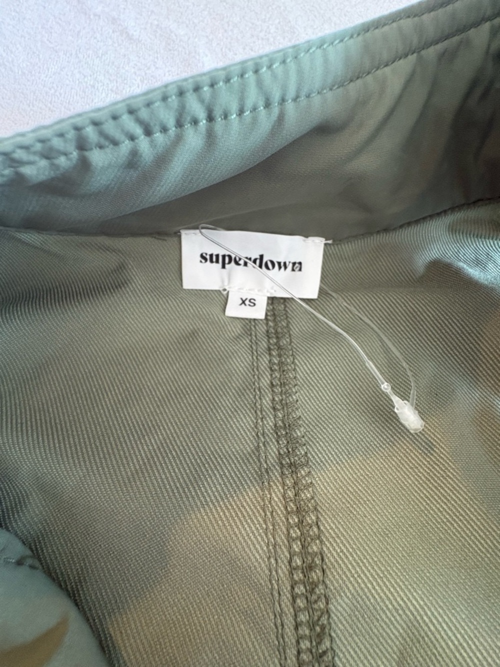 superdown Olive Utility Zip Mini Dress - Picture 6 of 11